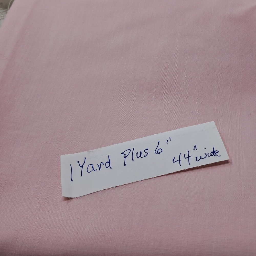 Pink Cotton Fabric Sewing Quilting Material 1‎ Yard Plus 6" x 44" Wide